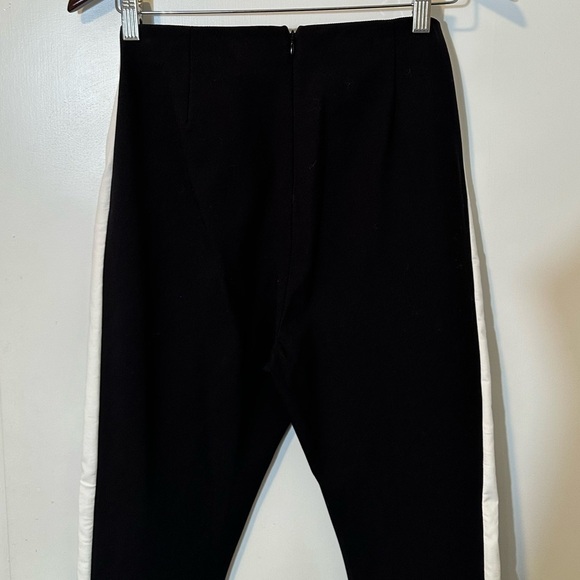 NWT new Rag & Bone black pants 6 white side stripe zipper leg small high waist 4 - Picture 12 of 16